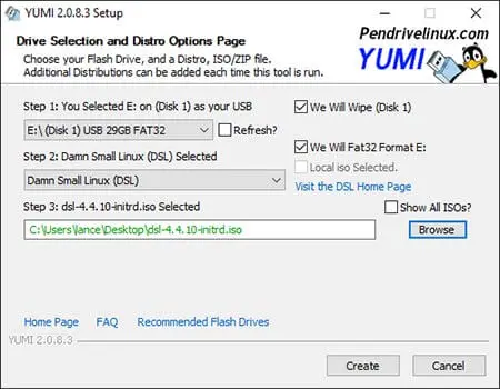 USB Boot DSL using YUMI