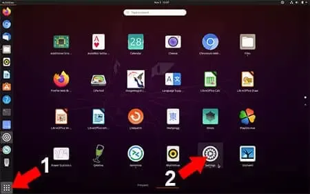 Ubuntu Applications Settings