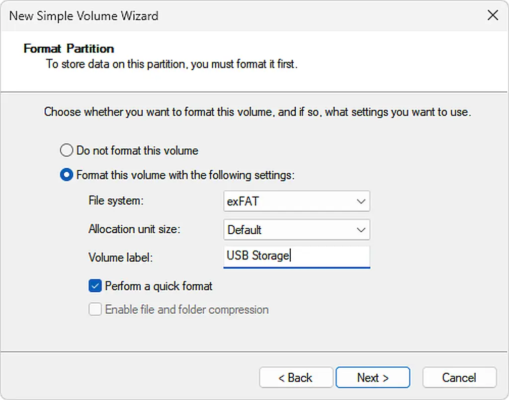 Recover Lost Space on a USB Drive 1 Format and Create Partition