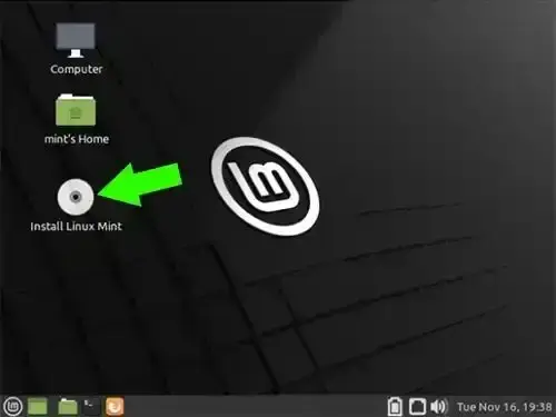 Install Linux Mint from USB Install Linux Mint from USB