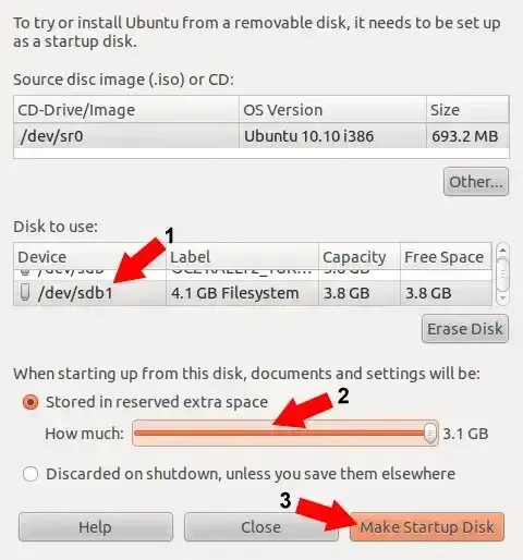 Proceed to Make an Ubuntu Startup Disk