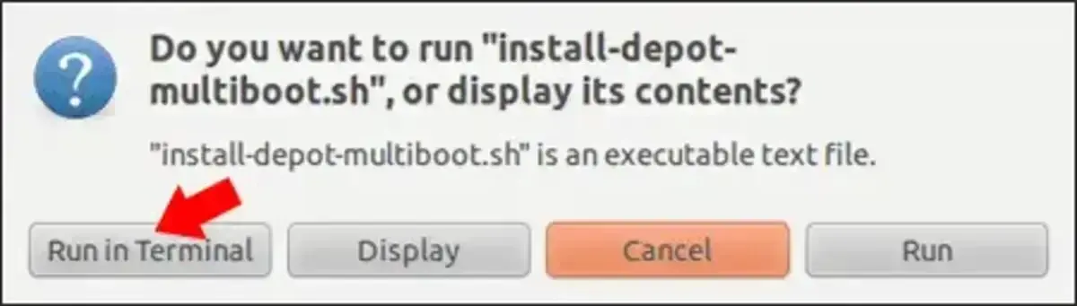 Select to Run Script in Terminal Select to Run Script in Terminal