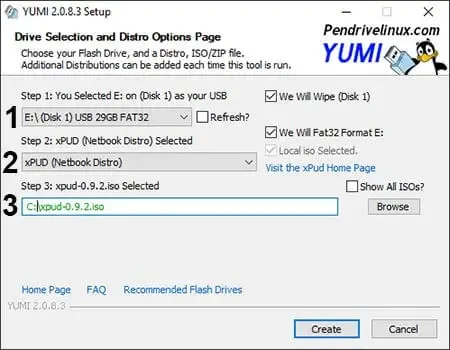 USB Boot XPUD using YUMI