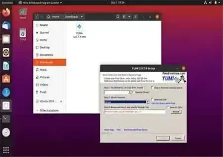 YUMI running from WINE on Ubuntu YUMI running from WINE on Ubuntu