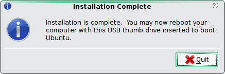 MoonOS USB Installation Complete