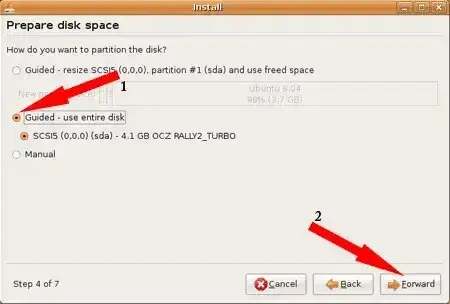 Prepare Disk Space Prepare Disk Space