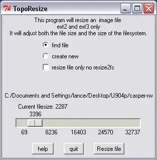 Resize Casper-RW using TopoResize Resize Casper-RW using TopoResize