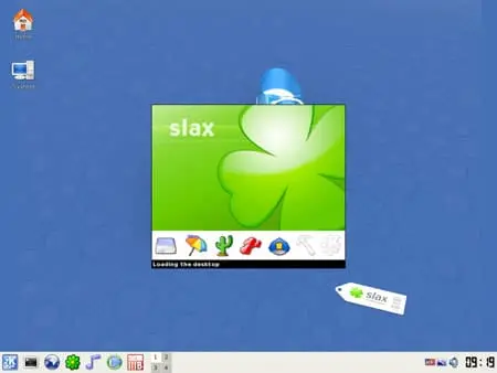 SLAX running from bootable USB